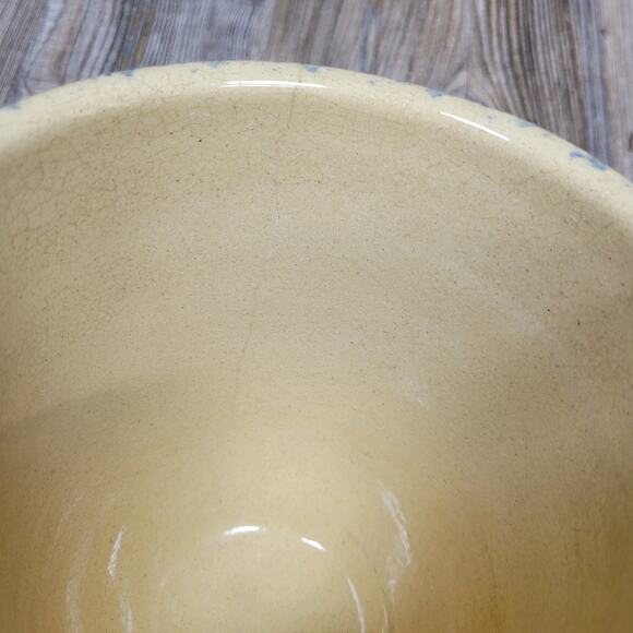 Vintage Wheat Crock, 1 Qt Kitchen, RRP Spongeware, Robinson Ransbottom, Hairline - Picture 4 of 9